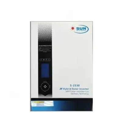 Sun 3KW Inverter 24v 3000w S-2330 Operating Voltage Range: 30-150VDC Rated Current: 60A Very reliable Hybrid power inverter