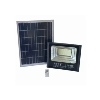 The 100w Solar Flood Light Lithium MTY 554100 is affordable and does not cost you any money to run. 5000Hours Long Lighting Hours +-12 hours