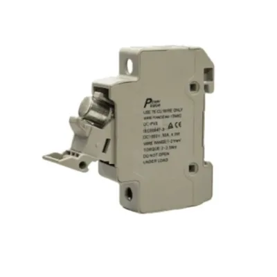 Solar DC Fuse Holder 32A Includes Fuse 10 X 38mm is a critical safety component designed to protect solar panels from overcurrent and short circuits