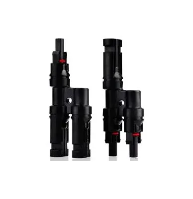 The MC4 T-Branch Connector Pair is used for safe and simple parallel connections of Solar PV modules. Simple plug and play